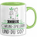 Curling-Spielerin Tasse Geschenk Ich Bin Curling-Spielerin Und Du So Geschenkidee Lustiger Spruch Becher Grün Trendation
