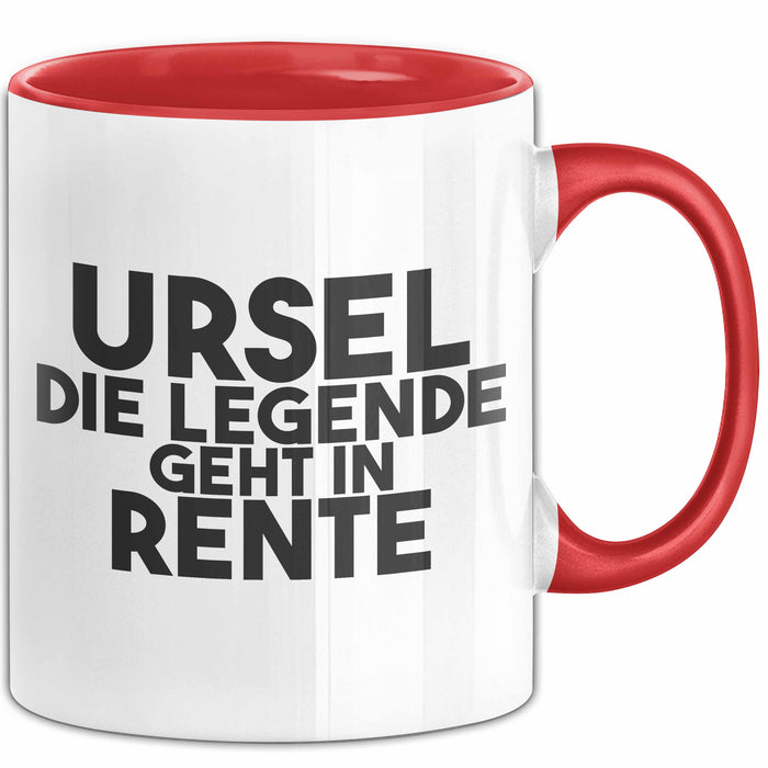 Ursel Tasse Ursel – Die Legende Geht In Rente Geschenk