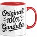 Gundula Tasse Geschenk Original 100% Gundula Geschenkidee Geburtstag Rot Trendation