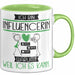 Influencerin Tasse Geschenk Ich Bin Influencerin Warum Weil Ich Es Kann Geschenkidee Geburtstag Grün Trendation