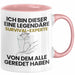 Survival-Experte Geschenk Tasse Lustige Geschenkidee Geburtstag für Survival-Experte Ich Bin Dieser Legendäre Survival-Experte Von Dem Alle Geredet Haben Kaffee-Becher Rosa Trendation