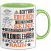 Wildnislehrer Geschenk Tasse Lustiger Spruch Erheben Sie Sich Der Wildnislehrer Betritt den Raum Grün Trendation