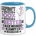 Taekwondo-Kämpfer Geschenk Lustiger Spruch für Taekwondo-Kämpfer Geschenkidee Bester Taekwondo-Kämpfer Der Welt Blau Trendation