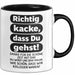 Büroarbeit Kollege Abschied Tasse Geschenk Lustige Geschenkidee Spruch Richtig Kacke Dass Du Gehst Schwarz Trendation