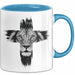 Christen Tasse Geschenk Christlich Glauben Kirche Geschenkidee Für Jesus-Fans Kreuz Löwe Blau Trendation