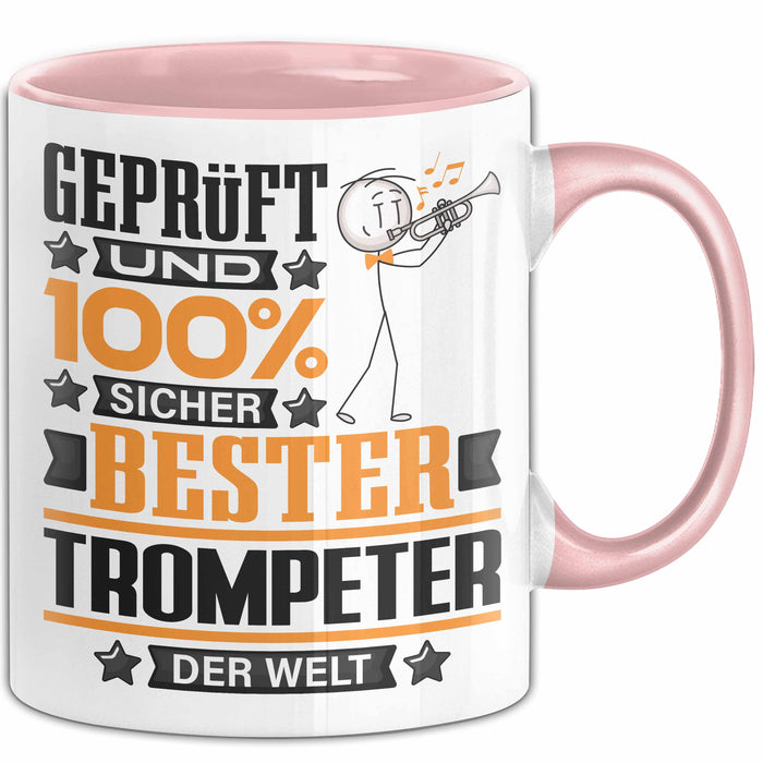Trompeter Geschenk Lustiger Spruch für Trompeter Geschenkidee Bester Trompeter Der Welt Rosa Trendation