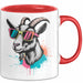 Ziegenbauer Ziegen Tier Sonnenbrille Tasse Geschenk Lustige Geschenkidee Spruch Rot Trendation