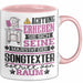 Songtexter Geschenk Tasse Lustiger Spruch Erheben Sie Sich Der Songtexter Betritt den Raum Rosa Trendation