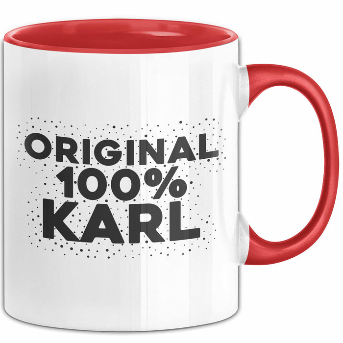 Karl Tasse Original 100% Karl Geschenk Rot Trendation