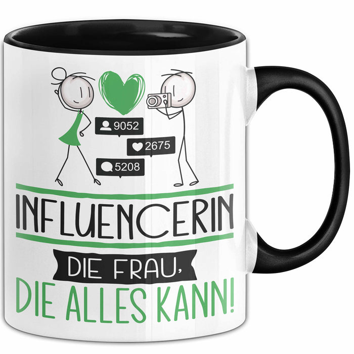 Influencerin Geschenk Tasse Becher Die Frau Die Allen Kann Geschenkidee für eine Influencerin Lustig Trendation
