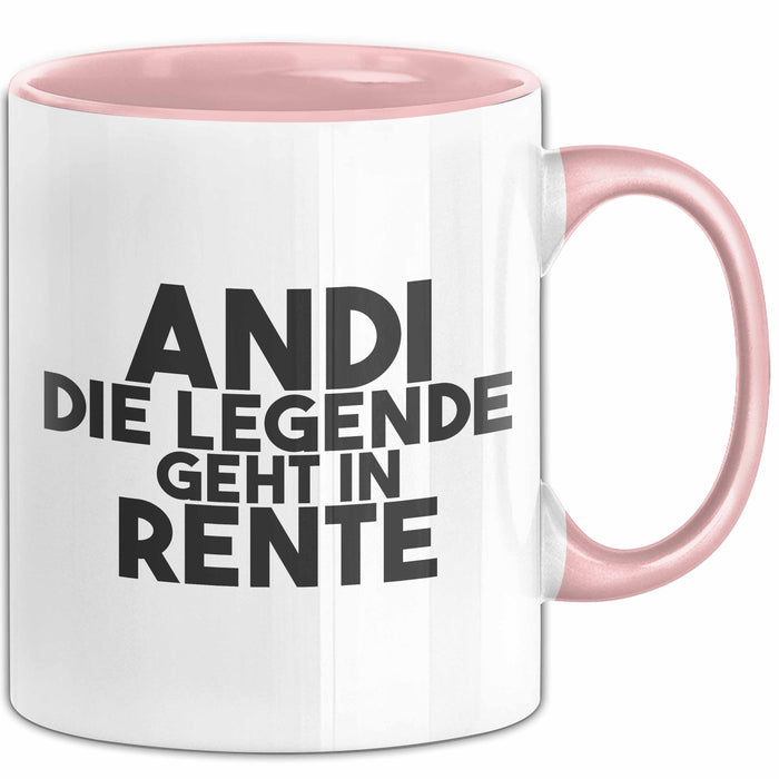 Andi Tasse Andi – Die Legende Geht In Rente Geschenk
