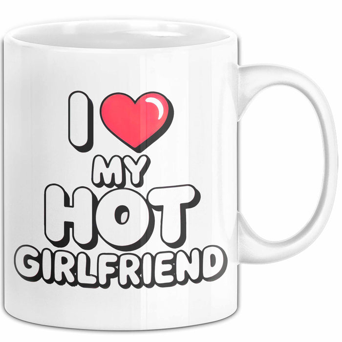 Freundin Tasse Geschenk Liebe Heiße Freundin Romantischer Geschenkidee Lustig Weiß Trendation
