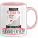 Survival-Expertin Tasse Geschenk Becher Stark Attraktiv Furchtlos Survival-Expertin Lustige Geschenkidee Rosa Trendation