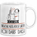 Geschenk für Musikarrangeurin Tasse Lustige Geschenkidee Geburtstag Ich Bin Musikarrangeurin Ich Darf Das Weiß Trendation
