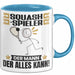 Squash-Spieler Tasse Geschenk für Squash-Spieler Der Mann Der Alles Kann Geschenkidee zum Geburtstag Blau Trendation