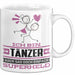Tänzer Geschenk Tasse Ich Bin Tänzer Aber Sag Doch Einfach Superheld Lustige Geschenkdiee für Tänzer Kaffee-Becher Weiß Trendation