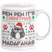 Lustige Tasse Weihnachten Pew Pew It's Christmas Madafakas Katzen Geschenkidee Liebhaber Besitzerin Weiß Trendation