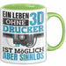 3D Drucker Tasse "Ein Leben Ohne 3D Drucker Ist möglich aber sinnlos" Geschenkidee Grün Trendation
