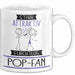 Pop-Fan Tasse Geschenk Becher Stark Attraktiv Furchtlos Pop-Fan Lustige Geschenkidee Weiß Trendation
