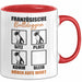 Bulldoggen Hören Aufs Wort Tasse Geschenk Bulldoggen Besitzer Mama Becher Rot Trendation