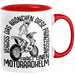 Motorradfahrerin Geschenk Tasse Frauen Motorrad Vergiss Das Krönchen Diese Prinzessin Trägt Einen Motorradhelm Rot Trendation