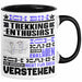 Trekking-Enthusiast Geschenk Tasse Lustige Geschenkdiee für einen Trekking-Enthusiast Geburtstag Ich Bin Trekking-Enthusiast Ich Kann Es Dir Erklären Aber Nicht Für Dich Verstehen Schwarz Trendation