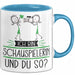 Schauspielerin Tasse Geschenk Ich Bin Schauspielerin Und Du So Geschenkidee Lustiger Spruch Becher Blau Trendation