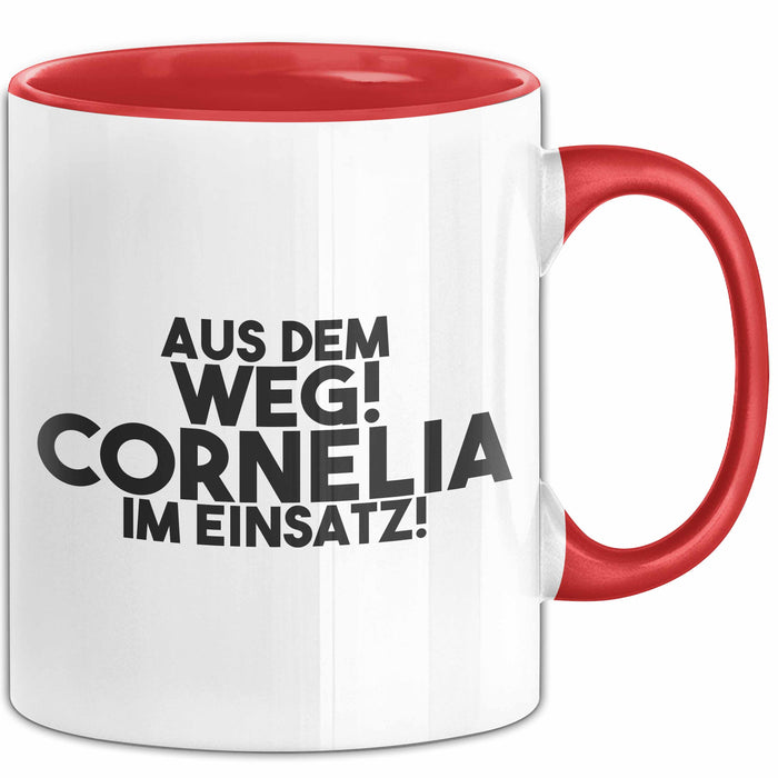 Cornelia Tasse Aus Dem Weg! Cornelia Im Einsatz! Geschenk