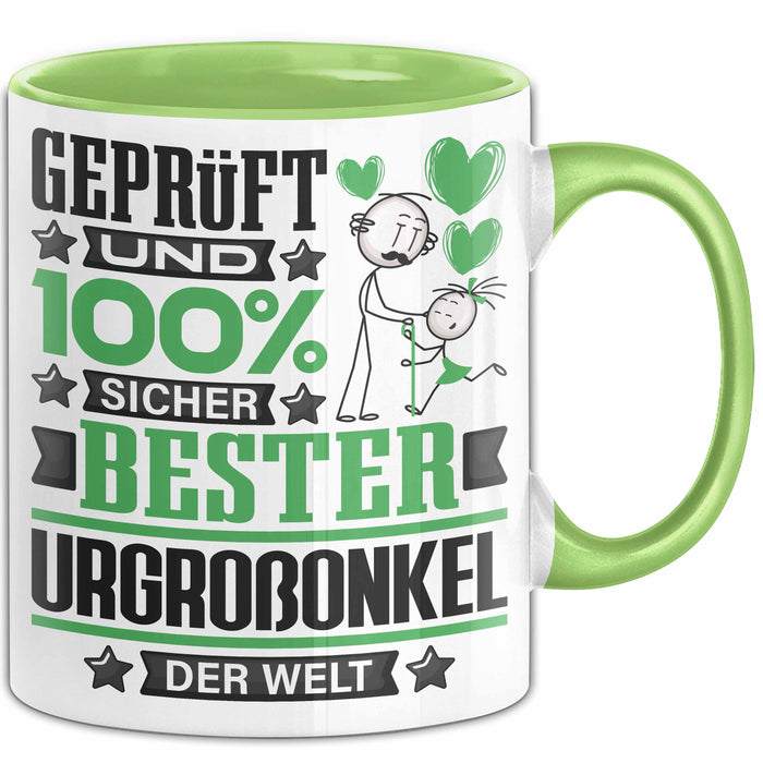 Urgroßonkel Geschenk Lustiger Spruch für Urgroßonkel Geschenkidee Bester Urgroßonkel Der Welt Grün Trendation