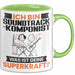 Soundtrack-Komponist Tasse Geschenk für Soundtrack-Komponist Geburtstag Lustiger Spruch Kaffee-Becher Was Ist Deine Superkraft Grün Trendation