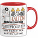 Plattenproduzentin Tasse Geschenk Lustig Abstand Halten Hochleistungs-Plattenproduzentin Mit Drang Zur Perfektion Bei Der Arbeit Rot Trendation