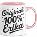 Erika Tasse Geschenk Original 100% Erika Geschenkidee Geburtstag Rosa Trendation