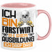 Forstwirt Ausbildung Tasse Geschenk Ich Bin Forstwirt In Der Ausbildung Ich Darf Das Geschenkidee Spruch Rosa Trendation