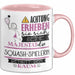 Squash-Spielerin Tasse Geschenk Lustiger Spruch Bitte Erheben Sie Sich Seine Majestät Die Squash-Spielerin Betritt Den Raum Rosa Trendation