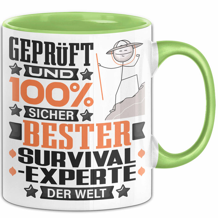 Survival-Experte Geschenk Lustiger Spruch für Survival-Experte Geschenkidee Bester Survival-Experte Der Welt Grün Trendation