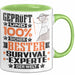 Survival-Experte Geschenk Lustiger Spruch für Survival-Experte Geschenkidee Bester Survival-Experte Der Welt Grün Trendation