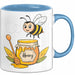 Bienenliebhaber Tasse Geschenkidee für Bestäuber Fan Blau Trendation