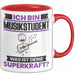 Musikstudent Tasse Geschenk für Musikstudent Geburtstag Lustiger Spruch Kaffee-Becher Was Ist Deine Superkraft Rot Trendation