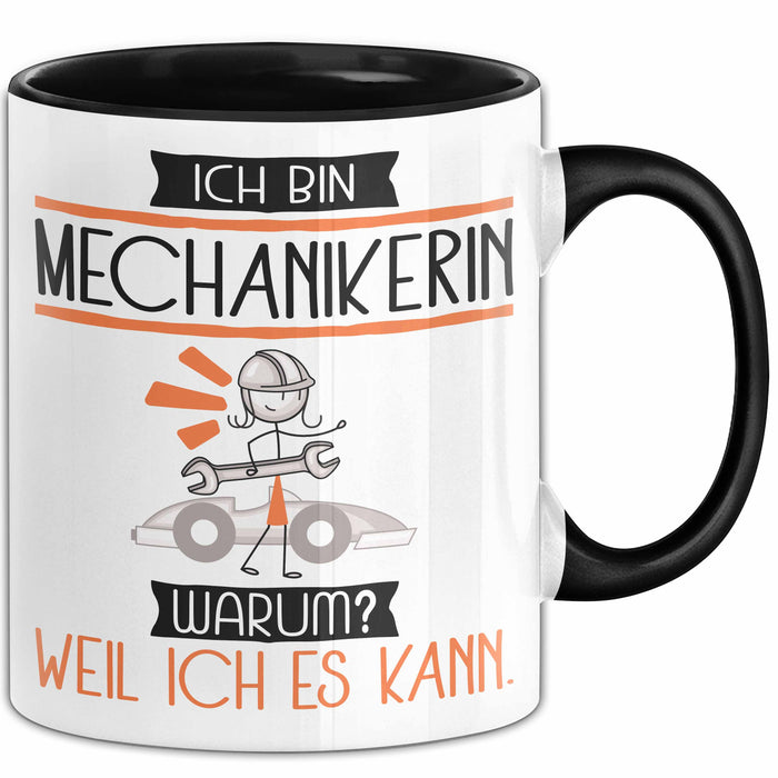 Mechanikerin Tasse Geschenk Ich Bin Mechanikerin Warum Weil Ich Es Kann Geschenkidee Geburtstag Trendation