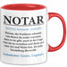 Notar Tasse Geschenkidee Notar Definition Rechtsexperte Rot Trendation