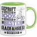 Radfahrer Geschenk Lustiger Spruch für Radfahrer Geschenkidee Bester Radfahrer Der Welt Grün Trendation