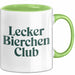 Bierclub Bierliebhaber Tasse Geschenk Lustige Geschenkidee Spruch Lecker Bierchen Club Palma Clothing Grün Trendation