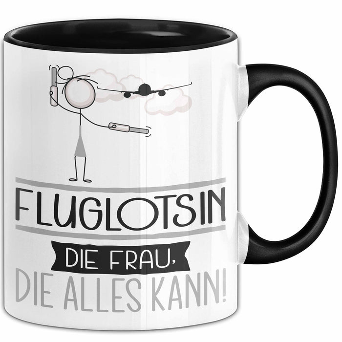 Fluglotsin Geschenk Tasse Becher Die Frau Die Allen Kann Geschenkidee für eine Fluglotsin Lustig Trendation
