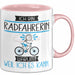 Radfahrerin Tasse Geschenk Ich Bin Radfahrerin Warum Weil Ich Es Kann Geschenkidee Geburtstag Rosa Trendation