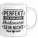 Heidemarie Tasse Geschenk Perfekt Sein Kann Jeder Geschenkidee Geburtstag Weiß Trendation