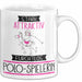 Polo-Spielerin Tasse Geschenk Becher Stark Attraktiv Furchtlos Polo-Spielerin Lustige Geschenkidee Weiß Trendation