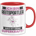 Reitsportler Tasse Geschenk für Reitsportler Geburtstag Lustiger Spruch Kaffee-Becher Was Ist Deine Superkraft Rot Trendation