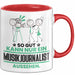 Musikjournalist Geschenk Tasse So Gut Kann Nur Ein Musikjournalist Aussehen Geschenkidee Kaffee-Becher Rot Trendation