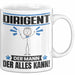 Dirigent Tasse Geschenk für Dirigent Der Mann Der Alles Kann Geschenkidee zum Geburtstag Weiß Trendation