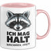 Waschbär Tierliebhaber Tasse Geschenk Lustige Geschenkidee Spruch Ich Mag Halt Waschbären Ok Rosa Trendation